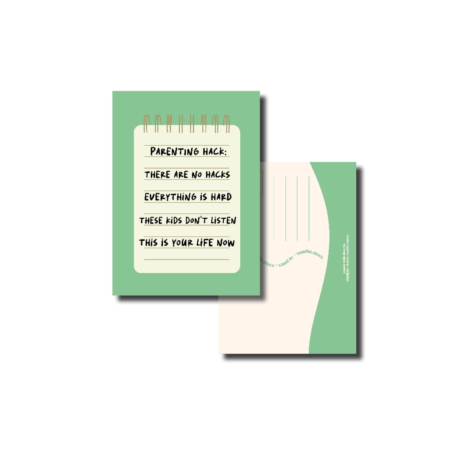 Grappige Kaart A6 – Parenting Hack – Humor voor Ouders – Envelop Optioneel