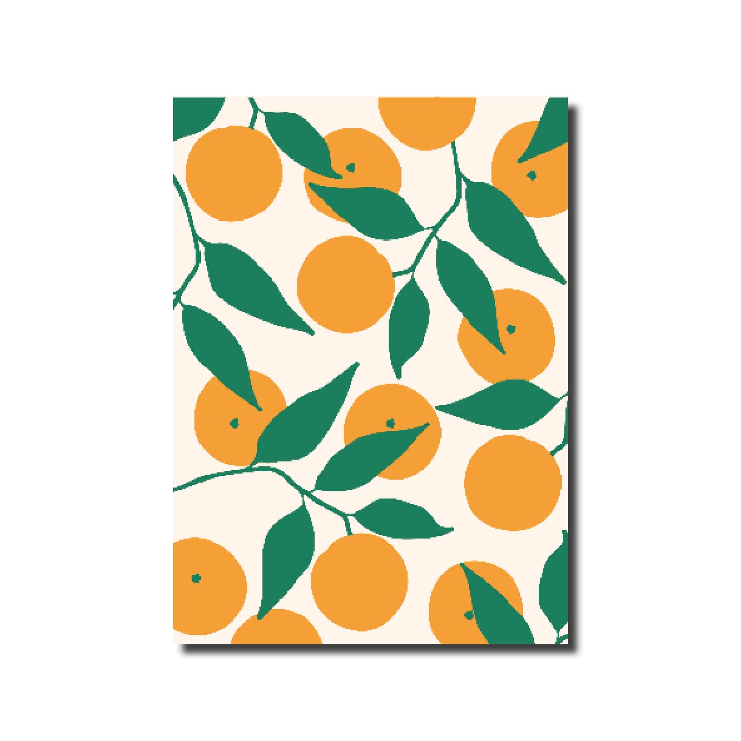 Poster A3 – Sinaasappel Illustratie – Fris & Kleurrijk