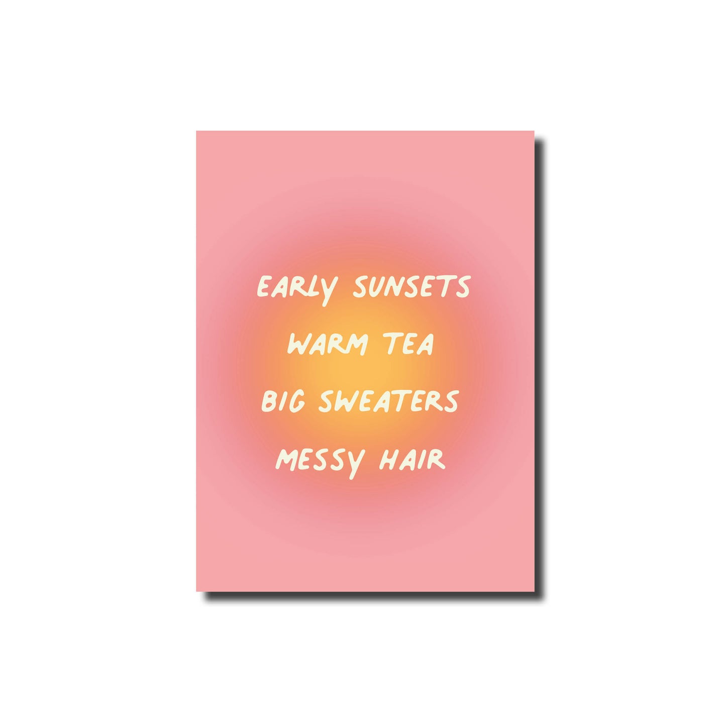 Sunsets poster A4
