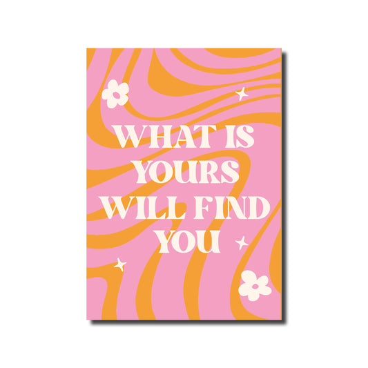 What is yours A3 poster