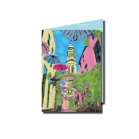 Gevouwen Wenskaart A6 – Reigerstraat Middelburg – Inclusief Envelop