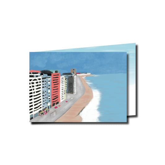 Gevouwen Wenskaart A6 – Boulevard Vlissingen – Inclusief Envelop