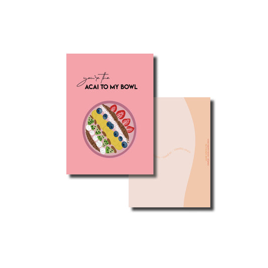 Acai bowl kaart