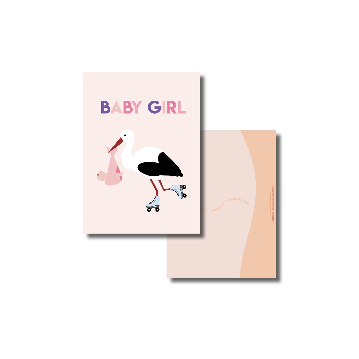 Baby girl kaart