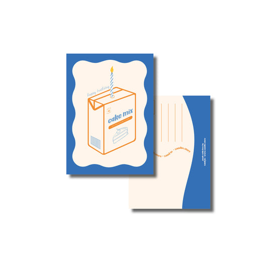 Grappige Verjaardagskaart A6 – To Lazy to Bake a Cake – Envelop Optioneel