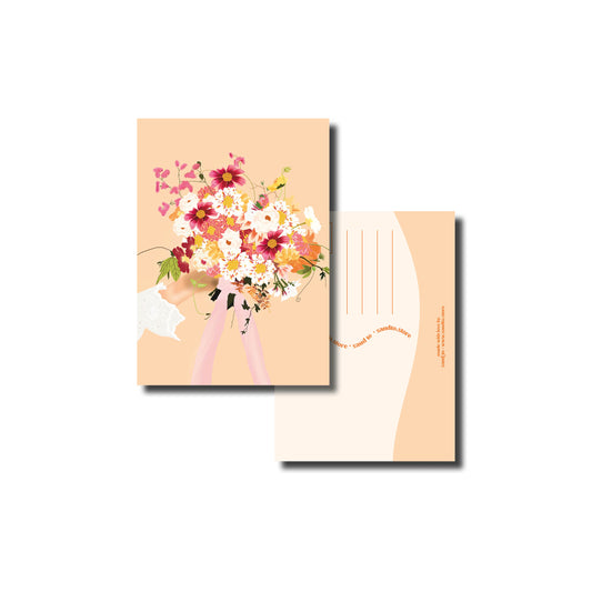 Bloemen boeket kaart