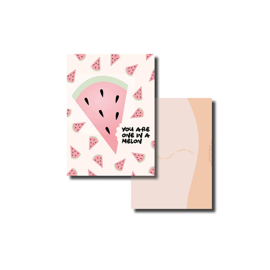 One in a melon kaart